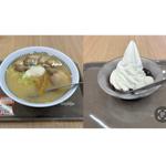 お月見特別セット　特製ラーメンと白玉クリームぜんざい