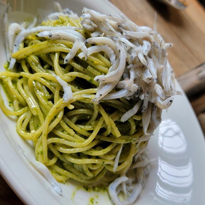 しらすのジェノベーゼBセット(カフェ ラ・ボエム 新宿御苑 （La Boheme）)