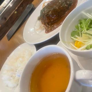 淡路牛入りデミグラスハンバーグ