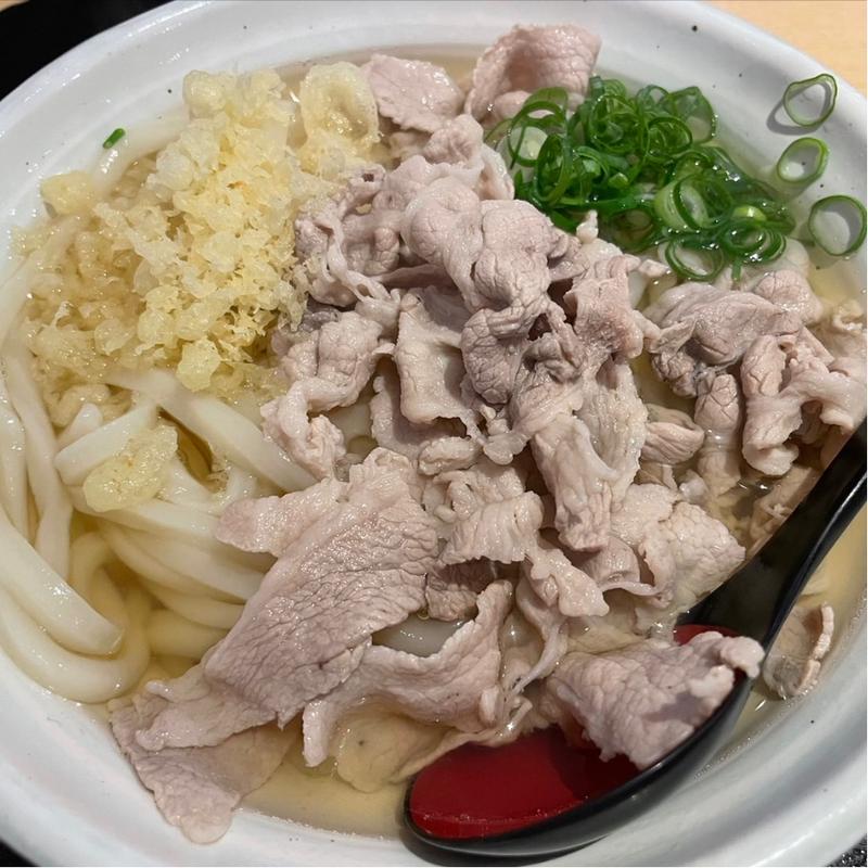 豚うどん豚ダブル　ひやあつ(賞讃)