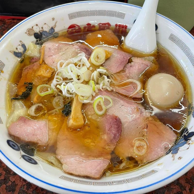 手打ちチャーシューワンタンメン 煮玉子(火風鼎 （かふうてい）)