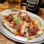 キャベツとコンビーフ炒め(のげちゃん)