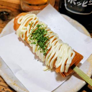 とろーりチーズの春巻き串