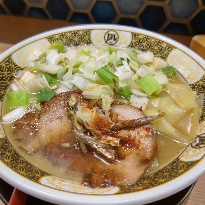 すごい煮干しラーメン(塩)＋駒ねぎ(すごい煮干ラーメン野毛 すし 釣りきん)