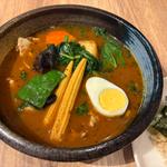 もち豚とほうれん草のスープカレー