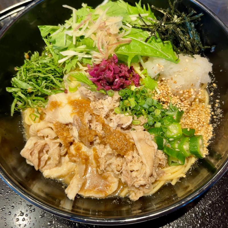 豚しゃぶとたっぷり香味野菜の冷製和風おろし(洋麺屋五右衛門 西川越店)