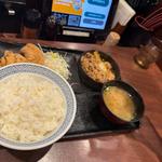 唐揚げ牛皿定食(吉野家 新木場駅前店)