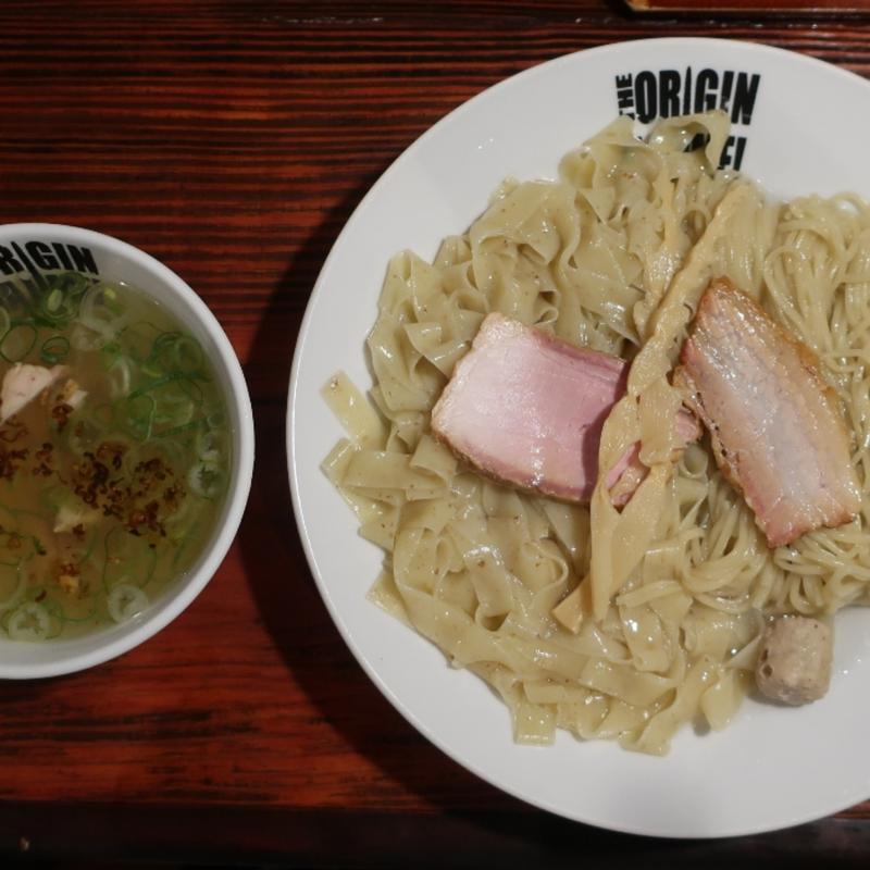 揚げネギ香る冷しつけ麺(塩)(らあめん 元)