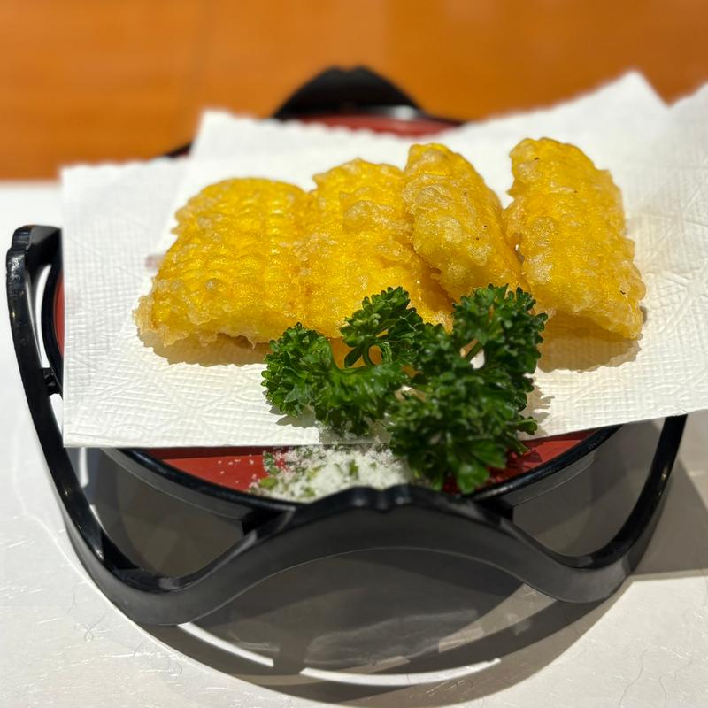 とうもろこし天ぷら(函館ダイニング雅家 （がや）)