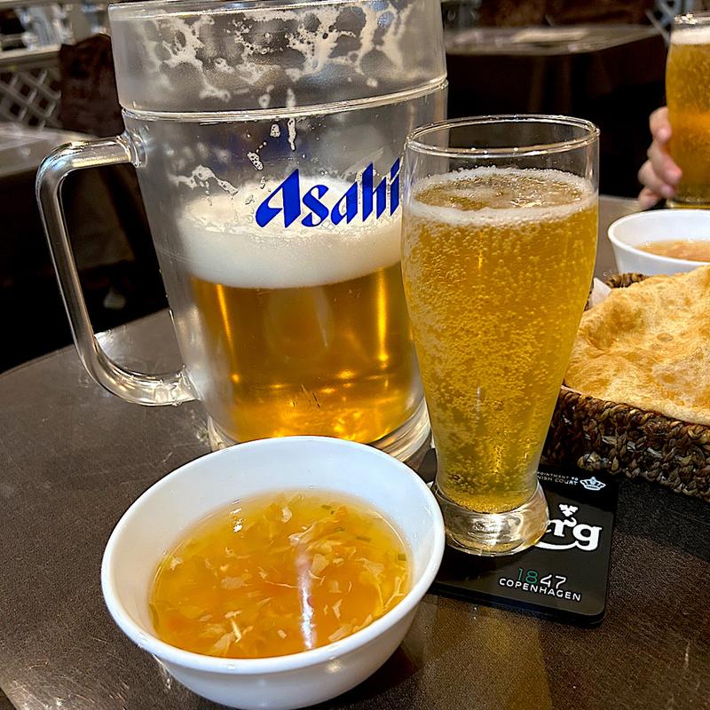 生ビールピッチャー＆スープ(ナマスカ 仙台南町通り店 （NAMASKAR）)