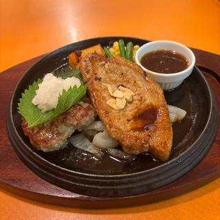 和風ハンバーグ&北総豚のトンテキ(カプチーナ 上尾駅前店)