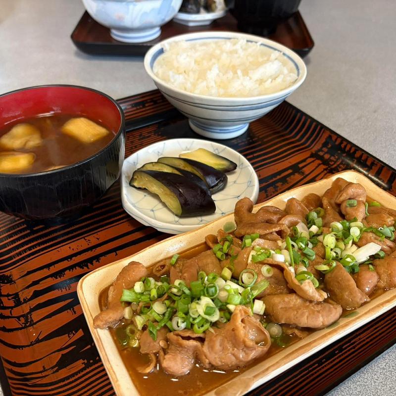 もつ煮定食(AS食堂)