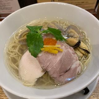 浅蜊とムール貝の汐そば