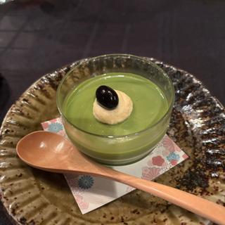 抹茶のババロア(花蝶 銀座本店)