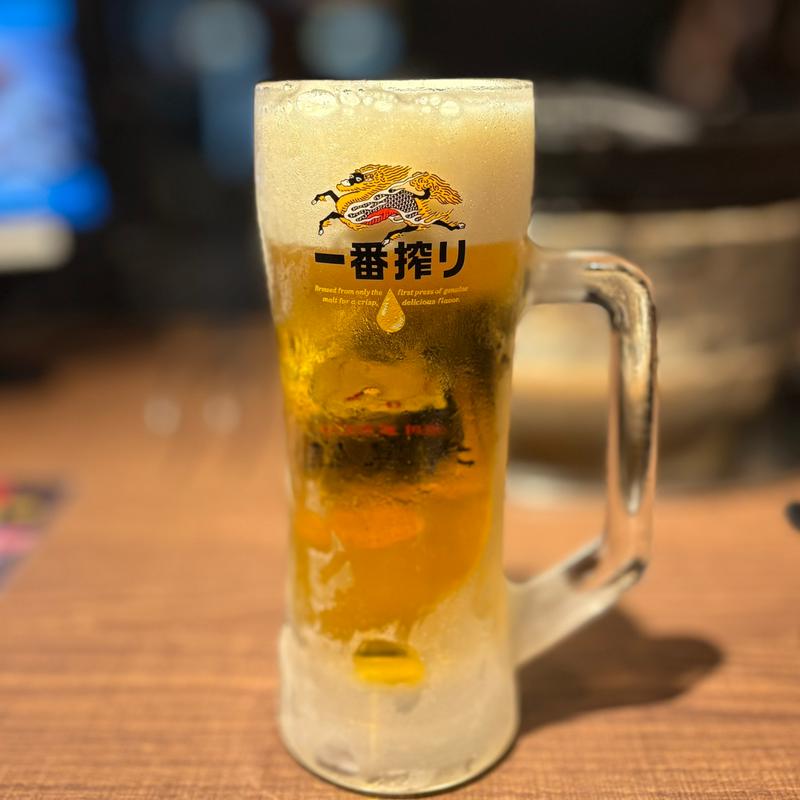 キリン一番搾り生(旭川成吉思汗 大黒屋 函館五稜郭店)