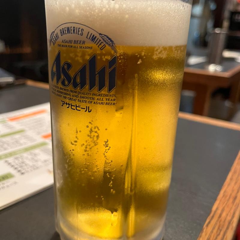 生ビール(中)(とり)