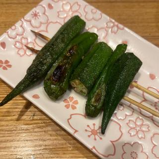 オクラししとう(動物園通りもつ肉店)