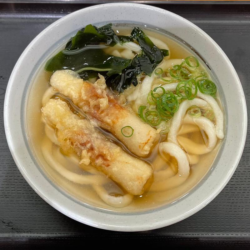 ちくわ天うどん(かのや 新橋店)