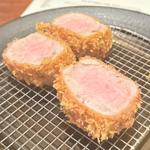 米澤豚一番育ち　特上ヒレ(とんかつ ここまでやるか。)