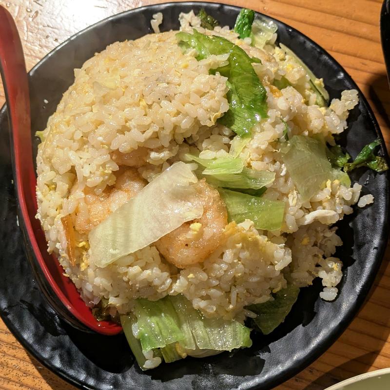 海老チャーハン(乾杯500酒場 新橋店)