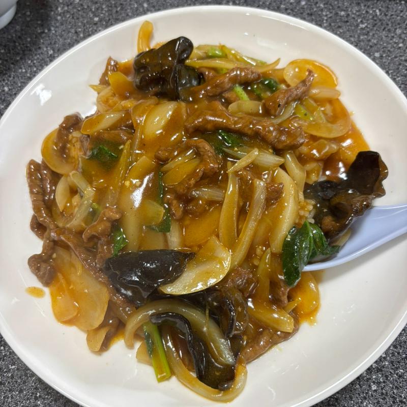 カレー味牛肉かけご飯(南地楼 （ナンチロウ）)