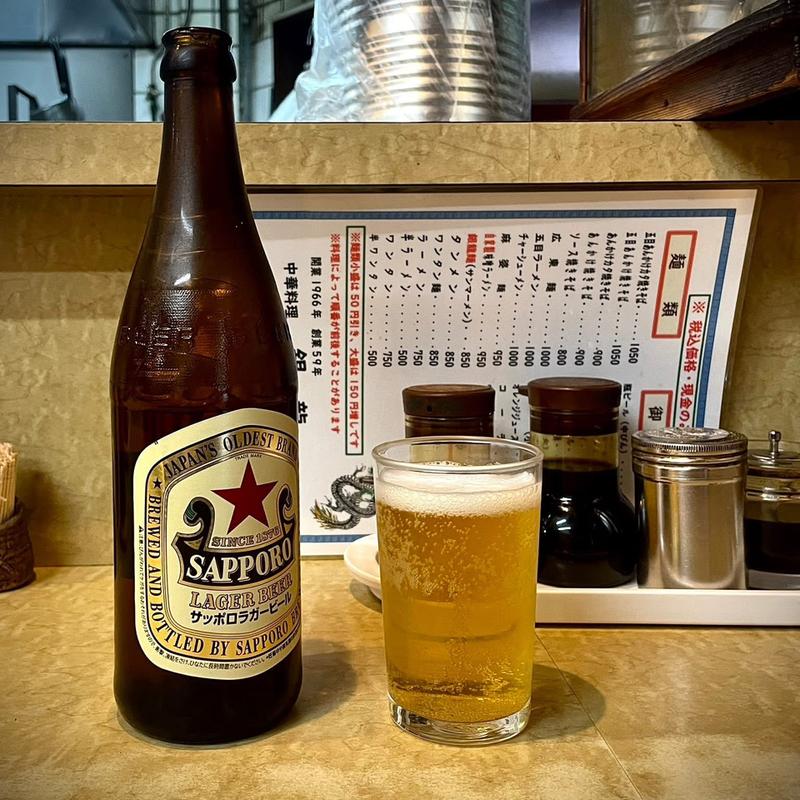 ビール(中華料理 銀龍)