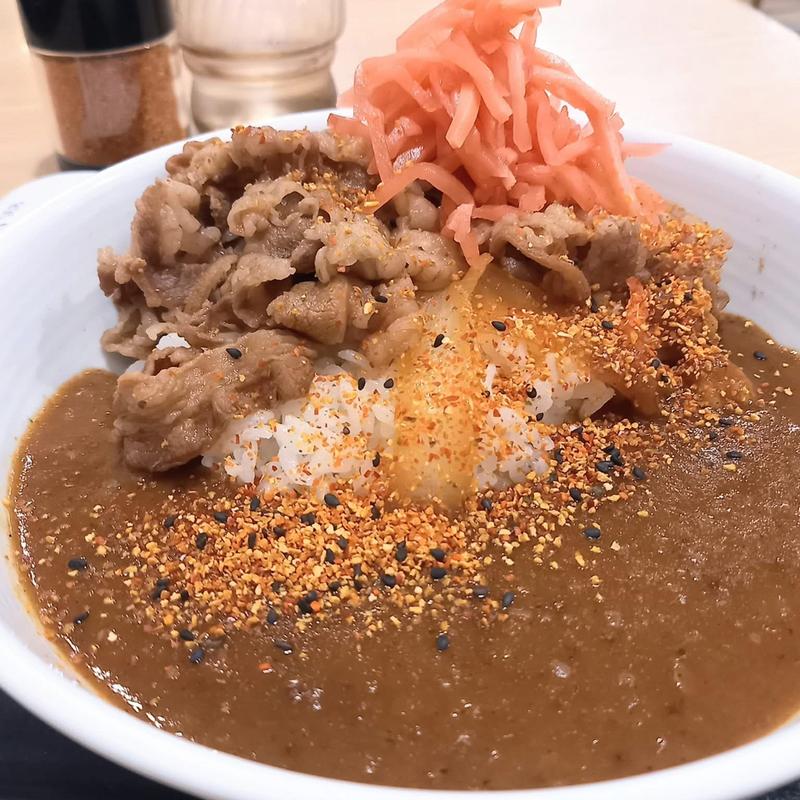 肉だく牛魯珈カレー(吉野家 上北沢店)