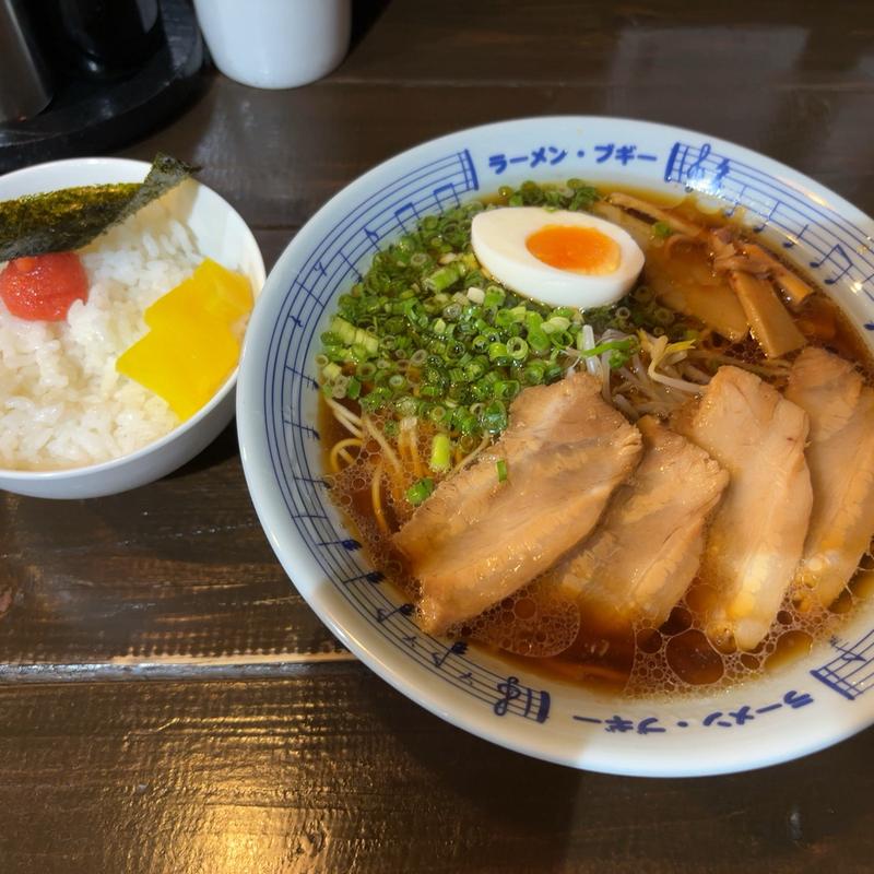 中華そば&明太ごはん(らぁ麺ブギー)