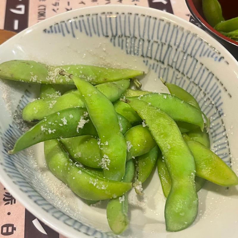 お通し　枝豆(武州うどんあかね&みどりダイニング)