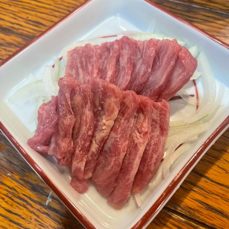 馬刺し(武州うどんあかね&みどりダイニング)