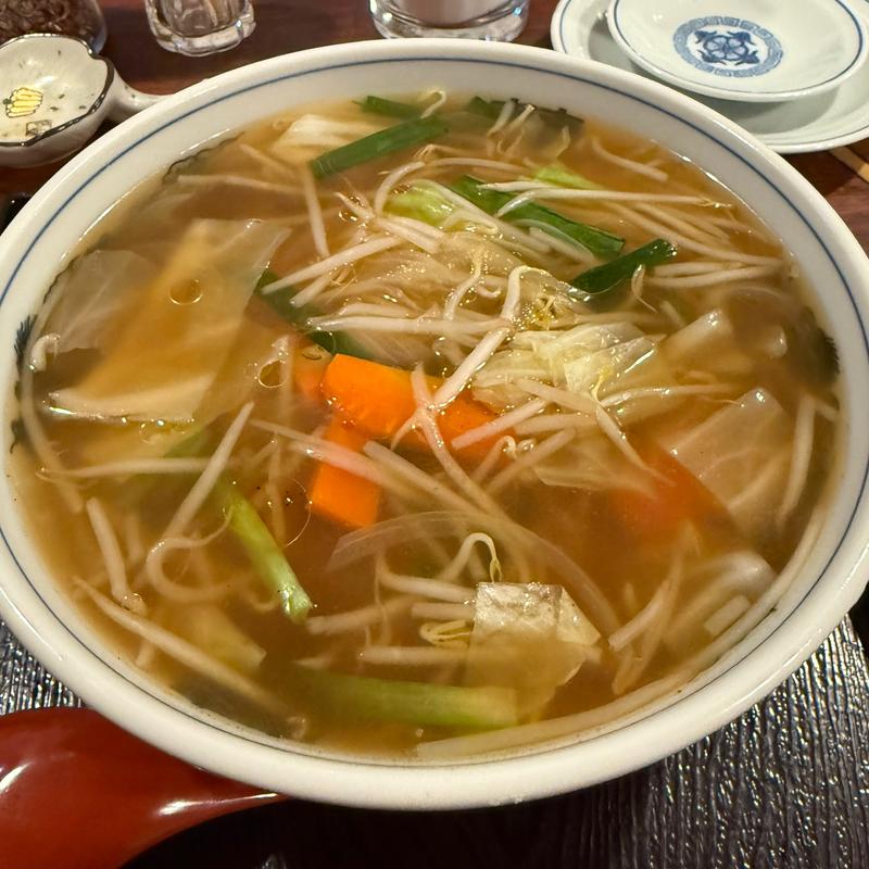 タンメン　ハーフ(日清亭 本店 （にっしんてい）)