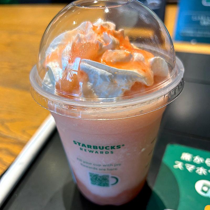 ヘブンリー ピーチ フラペチーノ®(スターバックス コーヒー 名古屋スパイラルタワーズ店)