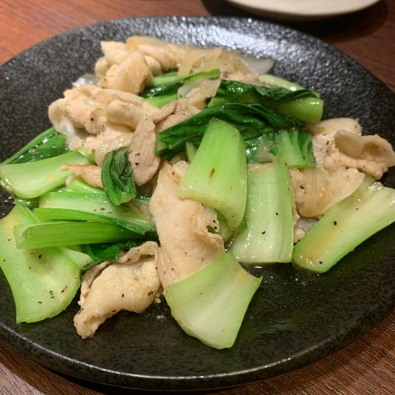 空芯菜にんにく炒め(清龍 池袋西口店)