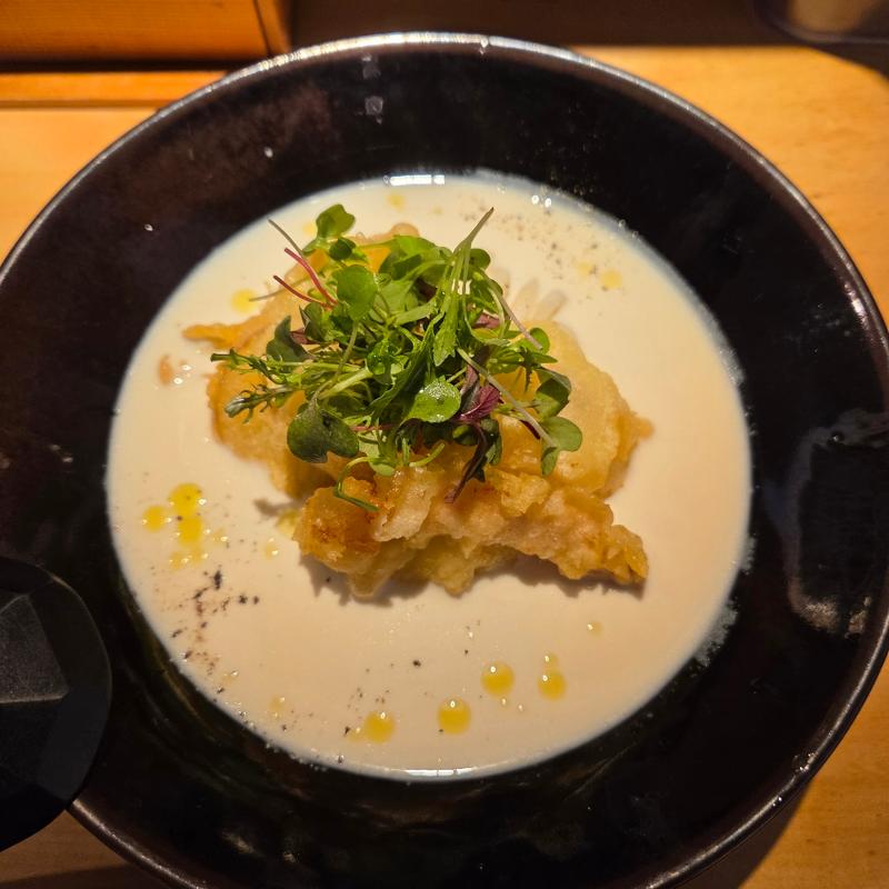 ビシソワーズうどん(茶ぶ釜)