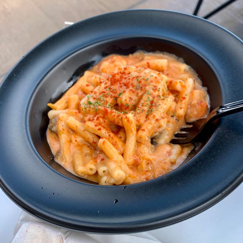 小海老と夏野菜のマカロニ(The Main テラスカフェ)