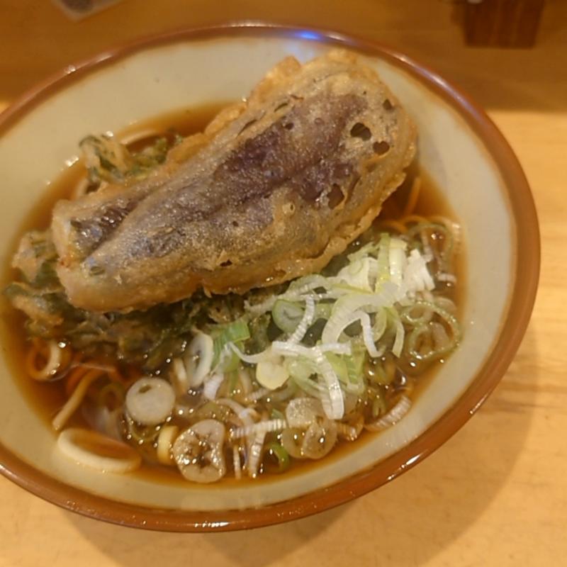 小盛りなす天と春菊天(一◯そば)