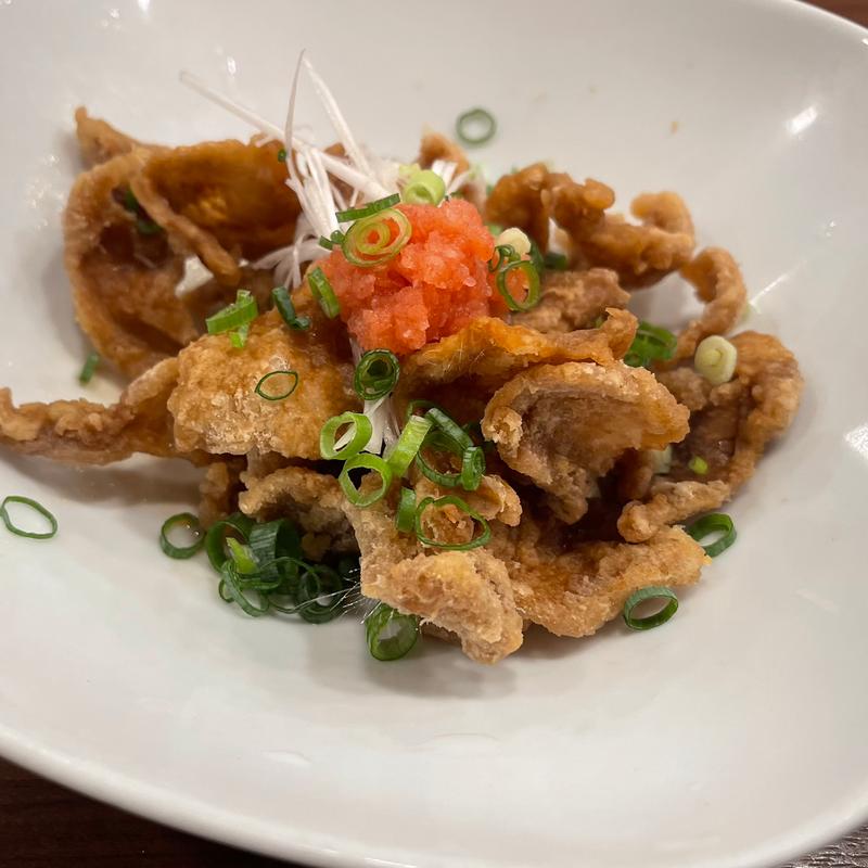 鶏皮のポン酢合え(三好弥鶏料理)