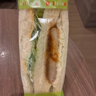 デミカツ＆チーズポテトのコンビサンド