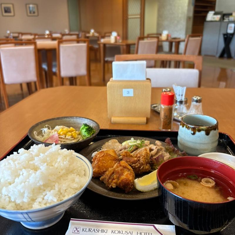 唐揚げ&生姜焼きセット(レストラン 楷の木 )