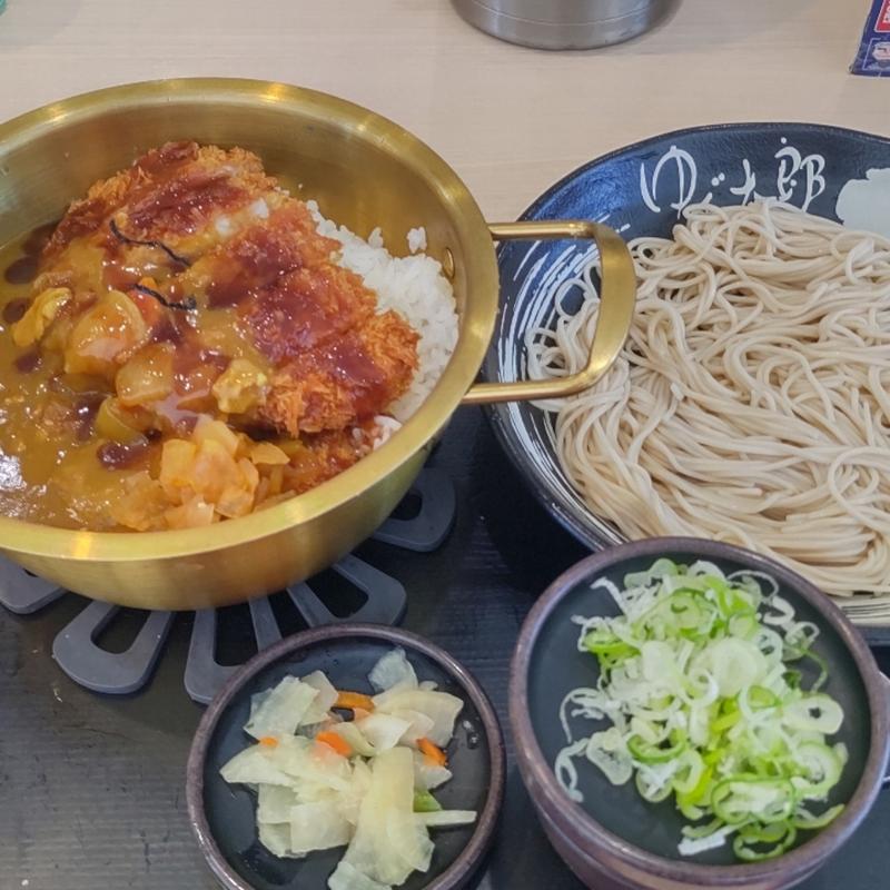 倍盛りカツカレーセット(ゆで太郎 もつ次郎 焼津上小杉店)