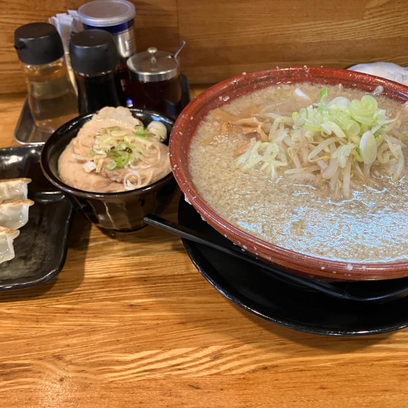 Bセット醤油半麺(飛騨高山ラーメン　もん吉 本店 （もんきち）)