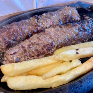 ブロンコおじさんのこだわり炭焼きがんこハンバーグランチ300g(ステーキハウス ブロンコビリー北綾瀬店)