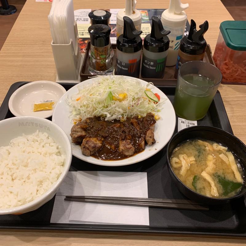 シビ辛麻辣トンテキ定食(松屋 上板橋店 )