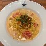 ウニとイクラのクリームパスタ
