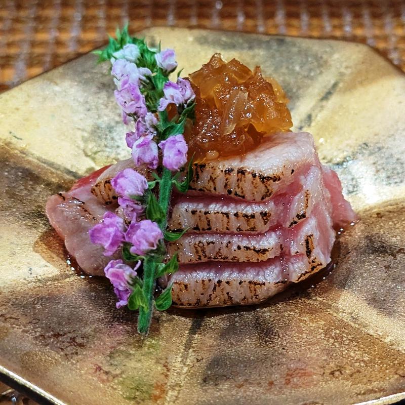 大トロの炙り(寿司 龍宮城)