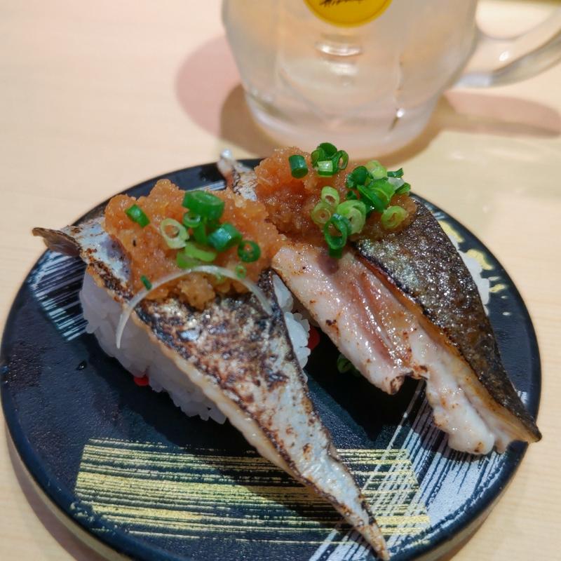 炙りさんま(神奈川回転寿司 二代目ぐるめ亭 港南台バーズ店)