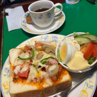 ピザトーストセット(喫茶セブン)