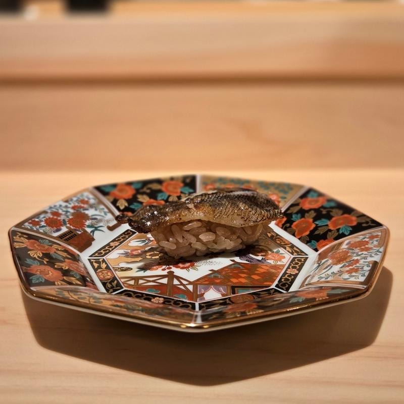 メヒカリ一夜干し 握り(築地青空三代目 博多)