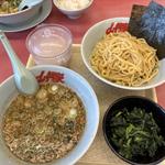 味噌つけ麺　ほうれん草