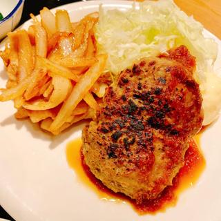 休日ランチ(生姜焼きとハンバーグ)(串揚げじゅらく 新潟店)